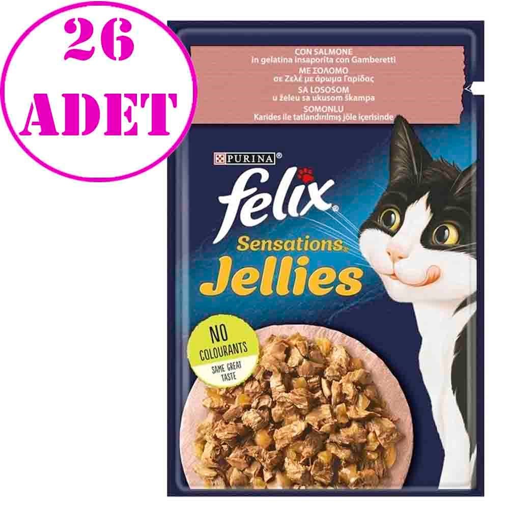 Purina Felix Somonlu ve Karidesli Yaş Kedi Maması 85 Gr 26 AD 7613287484949 Amazon Pet Center