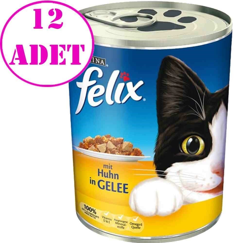 Purina Felix Tavuklu Kedi Konservesi 400 Gr 12 AD 32123074 Felix Koli Kedi Konserve Mamaları Amazon Pet Center