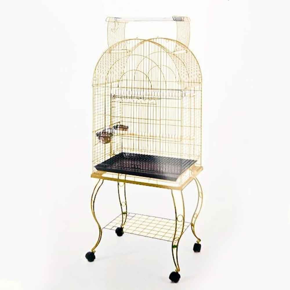 QH Papağan Kafesi Sehpalı Gold 63 x 44 x 137 cm 21979002 Amazon Pet Center