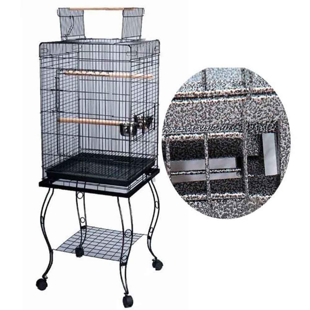 QH Sehpalı Papağan Kafesi Dövme Demir 51x51x129 Cm 901 ADS 1830000090980 Amazon Pet Center
