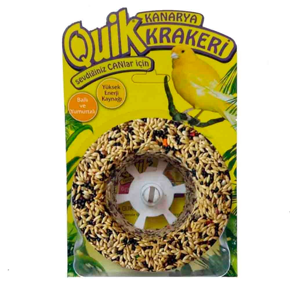 Quik Kanarya Krakeri Ballı ve Yumurtalı Simit 8680468041436 Quik Kuş Krakerleri Amazon Pet Center