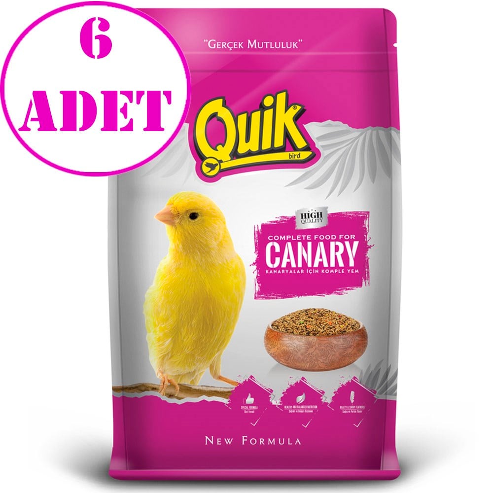Quik Kanarya Yemi 500 gr 6 Adet 210701 Amazon Pet Center