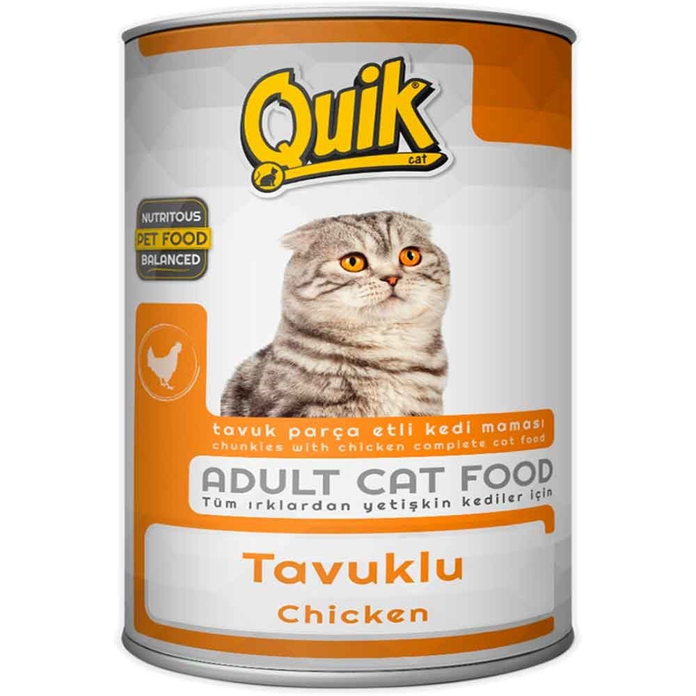 Quik Kedi Konservesi Tavuklu 415 gr 8680468041290 Amazon Pet Center