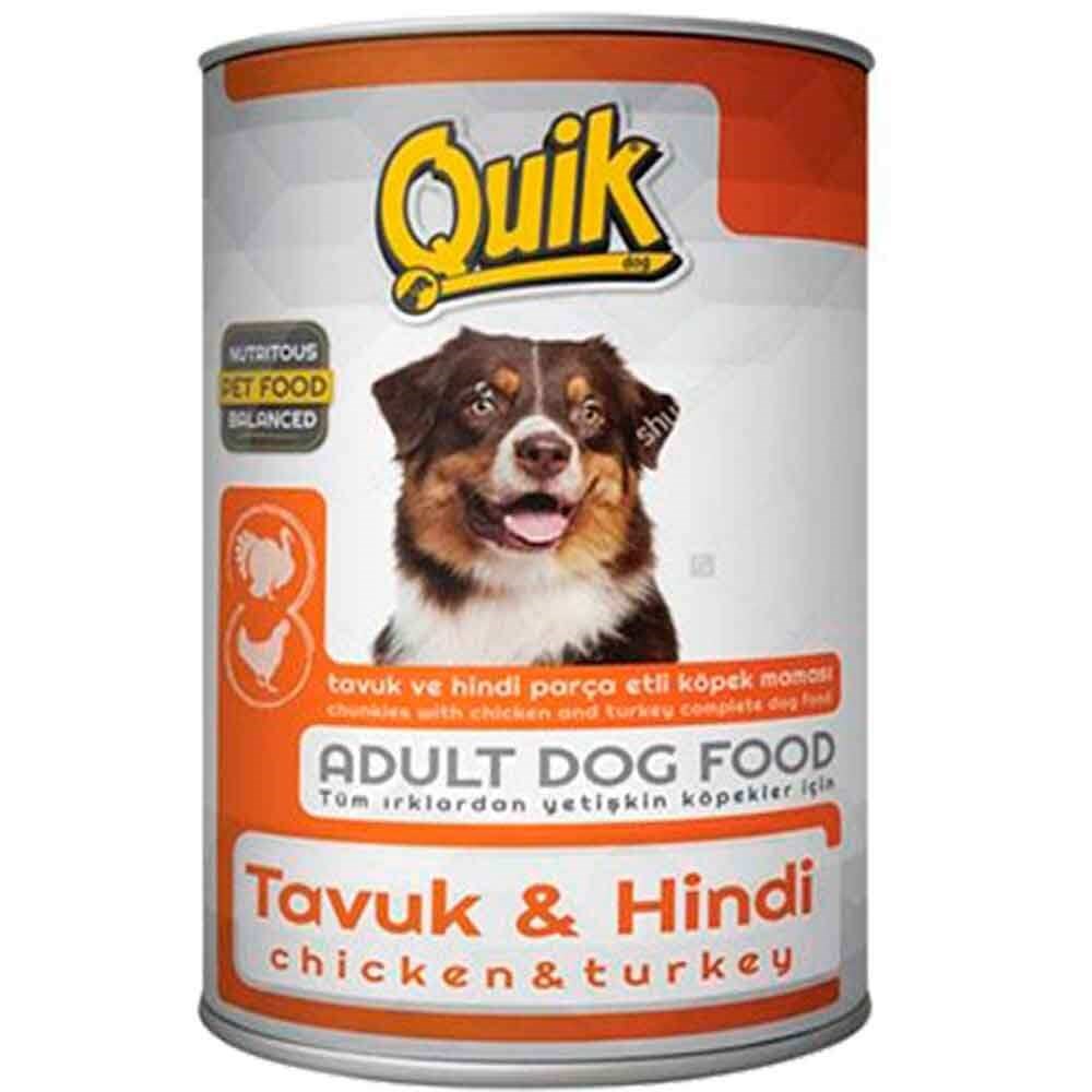 Quik Köpek Konservesi Tavuk Hindi 415 gr 8680468041238 Quik Yetişkin Köpek Konserveleri Amazon Pet Center