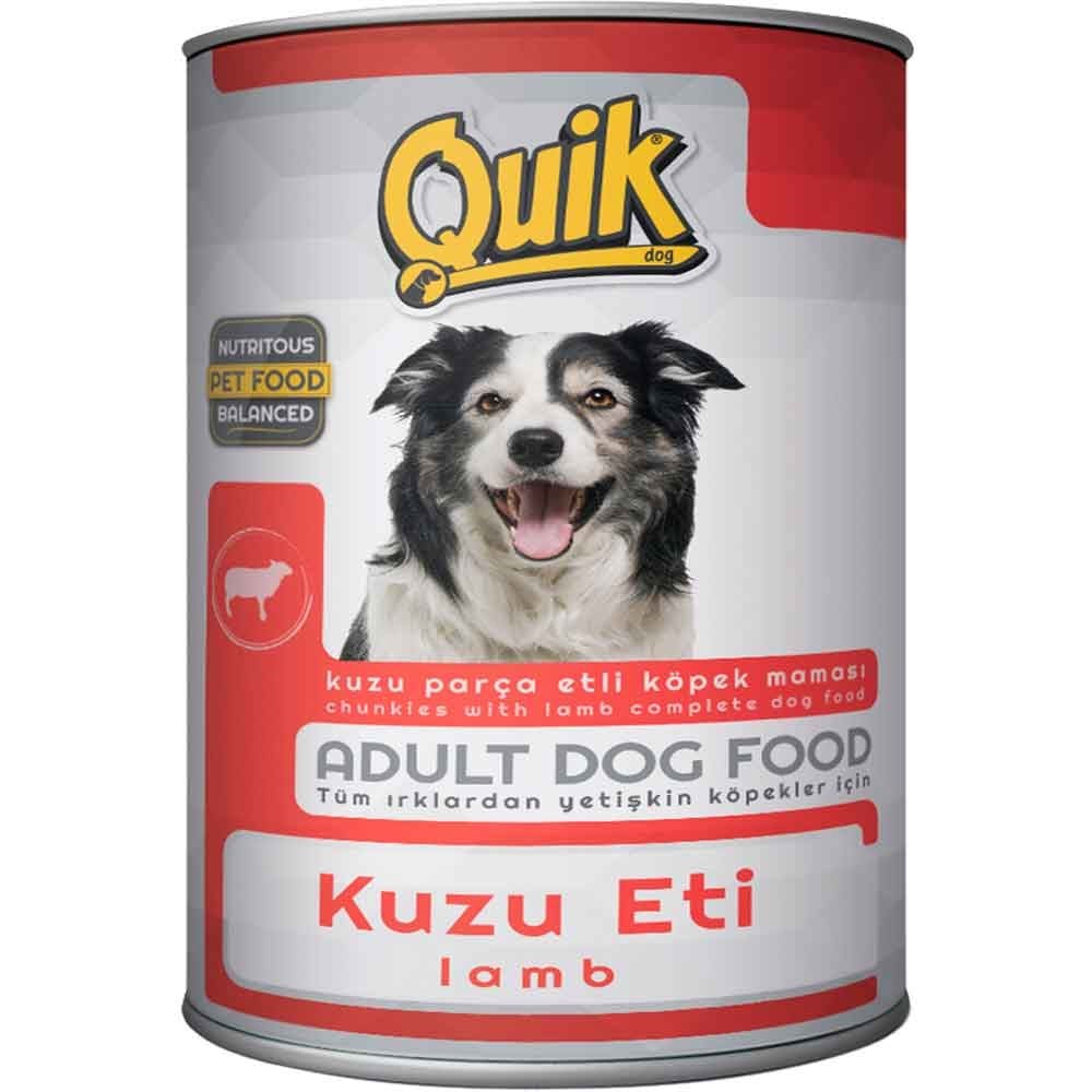 Quik Kuzu Etli Köpek Konservesi 415 gr 8680468041221 Amazon Pet Center