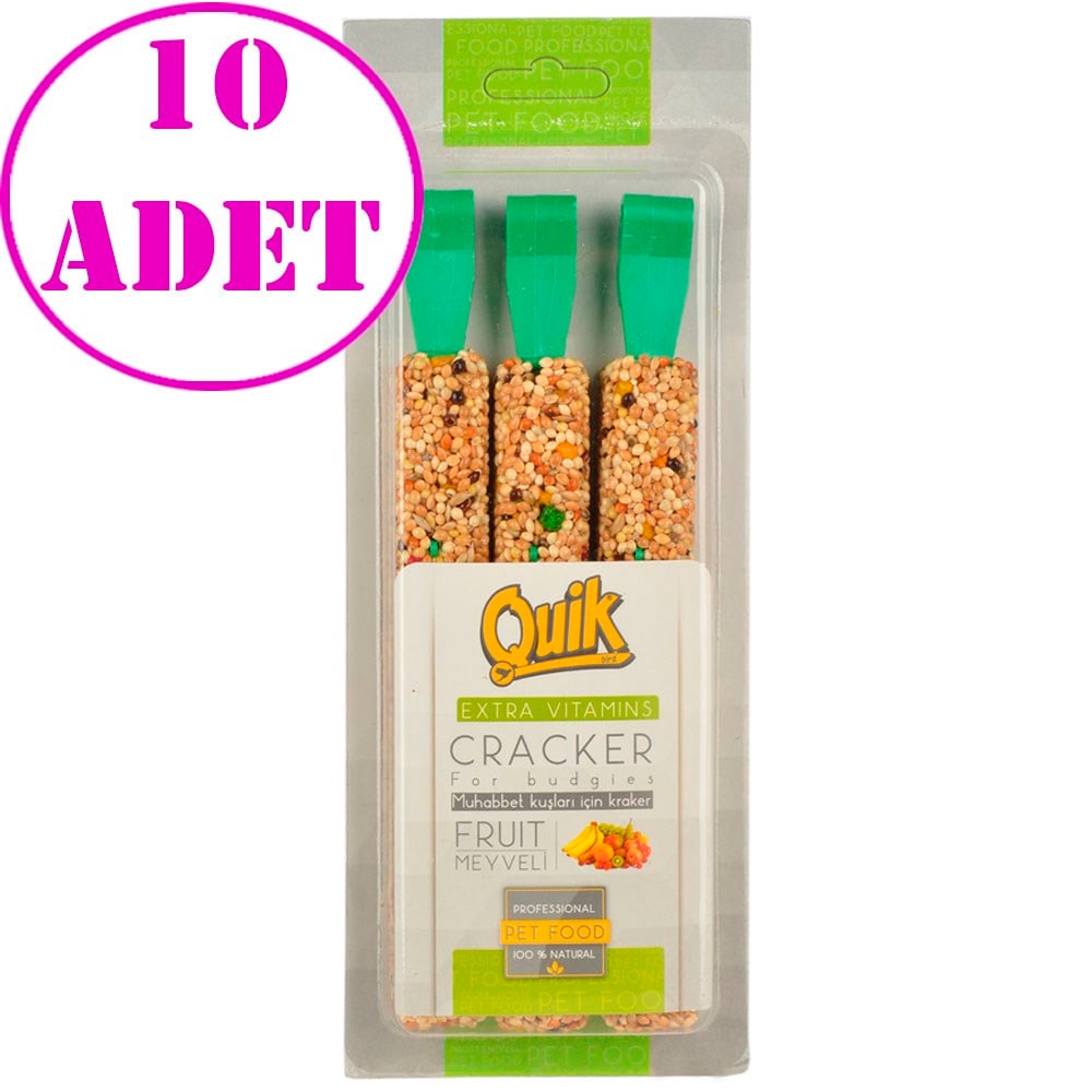Quik Meyveli Kraker 3'lü 10 AD 32126822 Amazon Pet Center