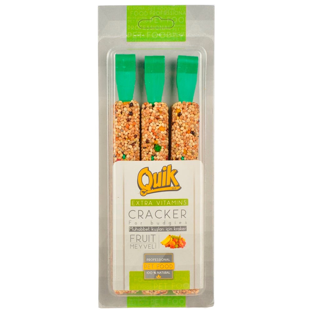 Quik Meyveli Kraker 3'lü 8680468040132 Amazon Pet Center