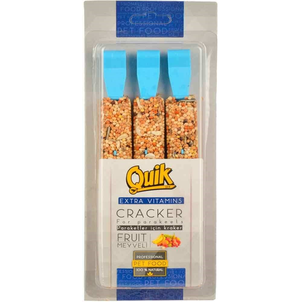 Quik Meyveli Paraket Krakeri 3'lü 8682631200473 Quik Kuş Krakerleri Amazon Pet Center