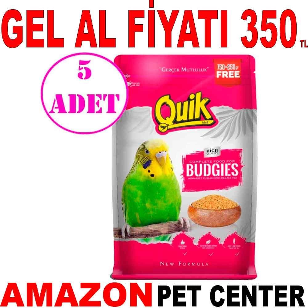 Quik Muhabbet Kuşu Yemi 750+250 Gr 5 AD 19797007 Amazon Pet Center