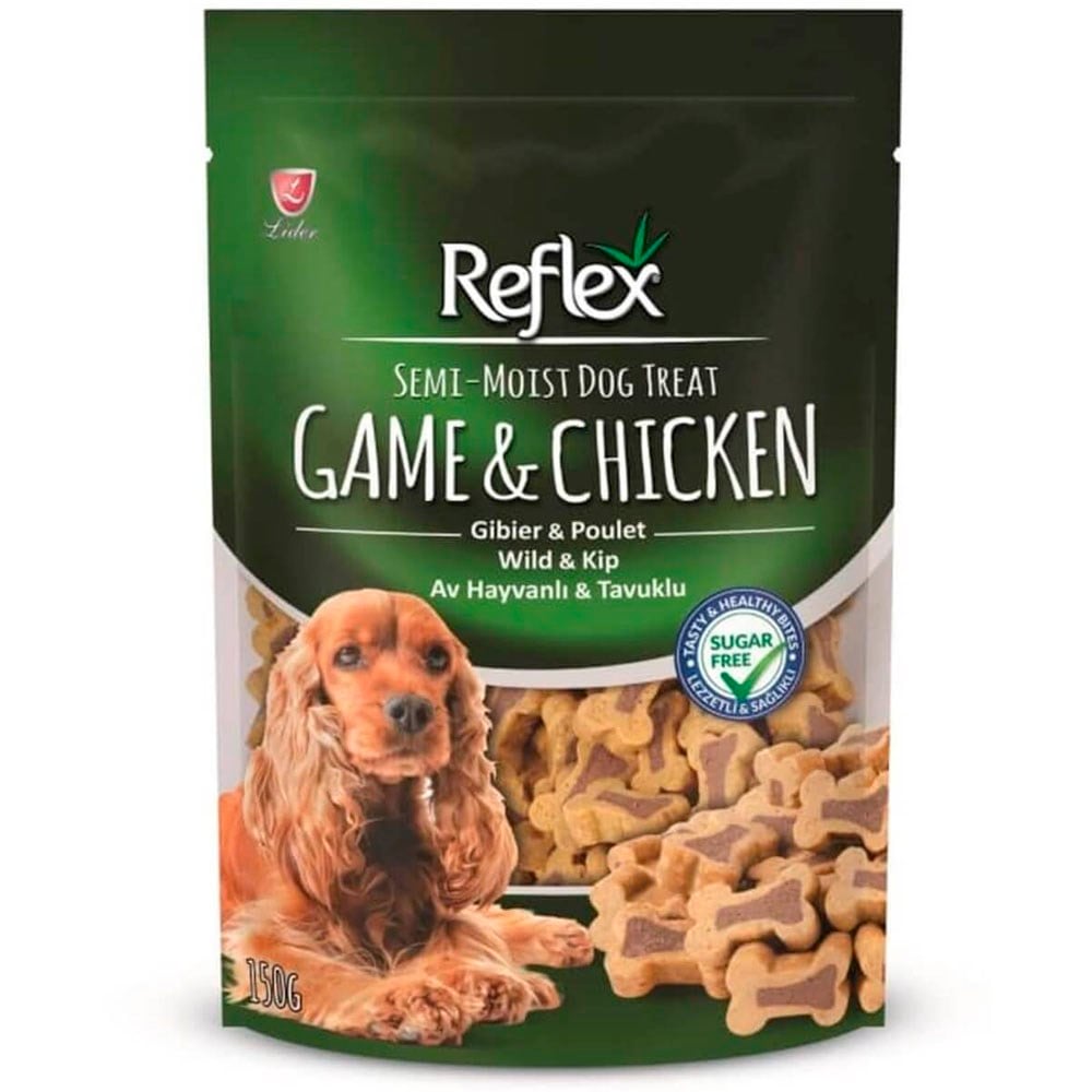 Reflex Av Hayvanlı ve Tavuklu Yumuşak Köpek Ödülü 150gr 8698995025287 Amazon Pet Center