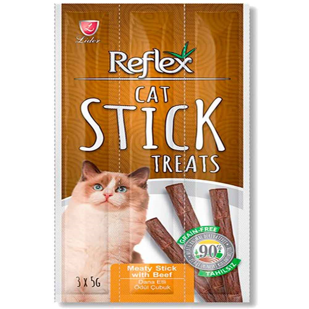 Reflex Biftekli Kedi Ödülü Çubuk 5 Gr 3 Lü 8698995012737 Reflex Kedi Ödülleri Amazon Pet Center