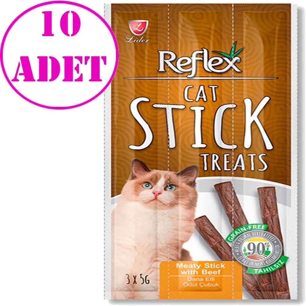 Reflex Biftekli Kedi Ödülü Çubuk 5 Gr 3 Lü 10 AD 32124989 Reflex Kedi Ödülleri Amazon Pet Center