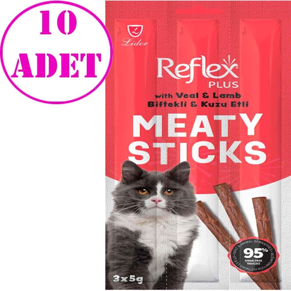 Reflex Biftekli Kuzulu Kedi Ödül Çubuğu 5 Gr 3 Lü 10 AD 19360003 Amazon Pet Center