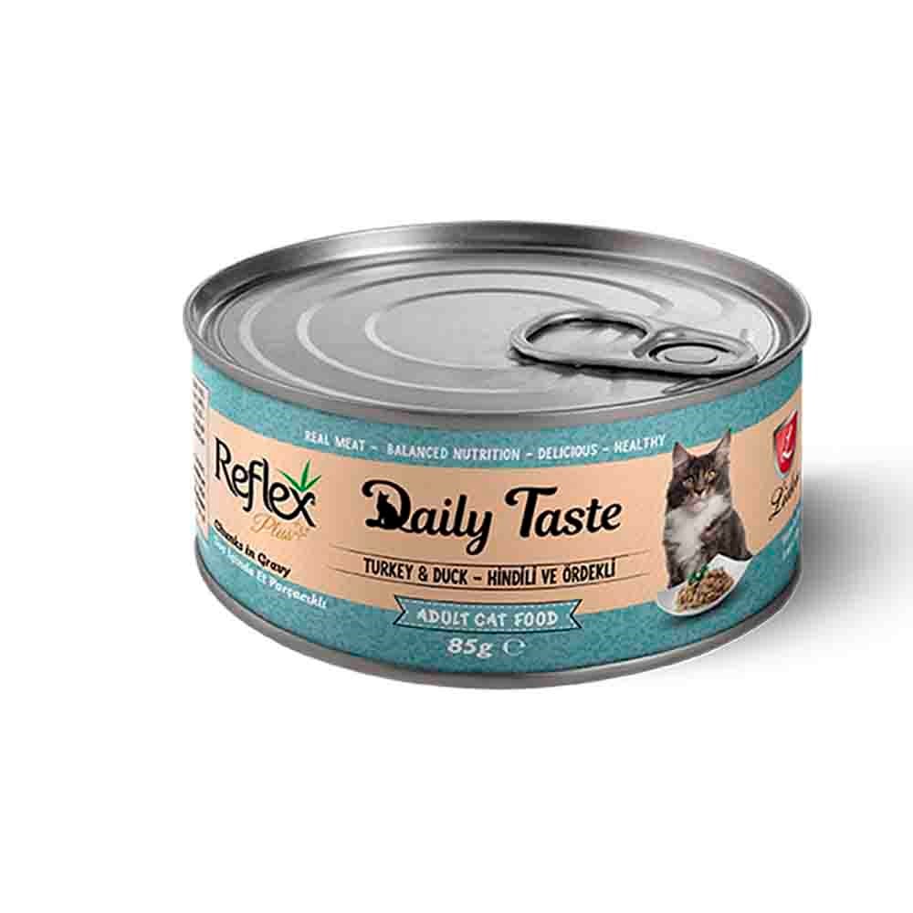 Reflex Daily Taste Hindili ve Ördekli 85 gr 8698995029285 Reflex Plus Yetişkin Kedi Konserve Mamaları Amazon Pet Center