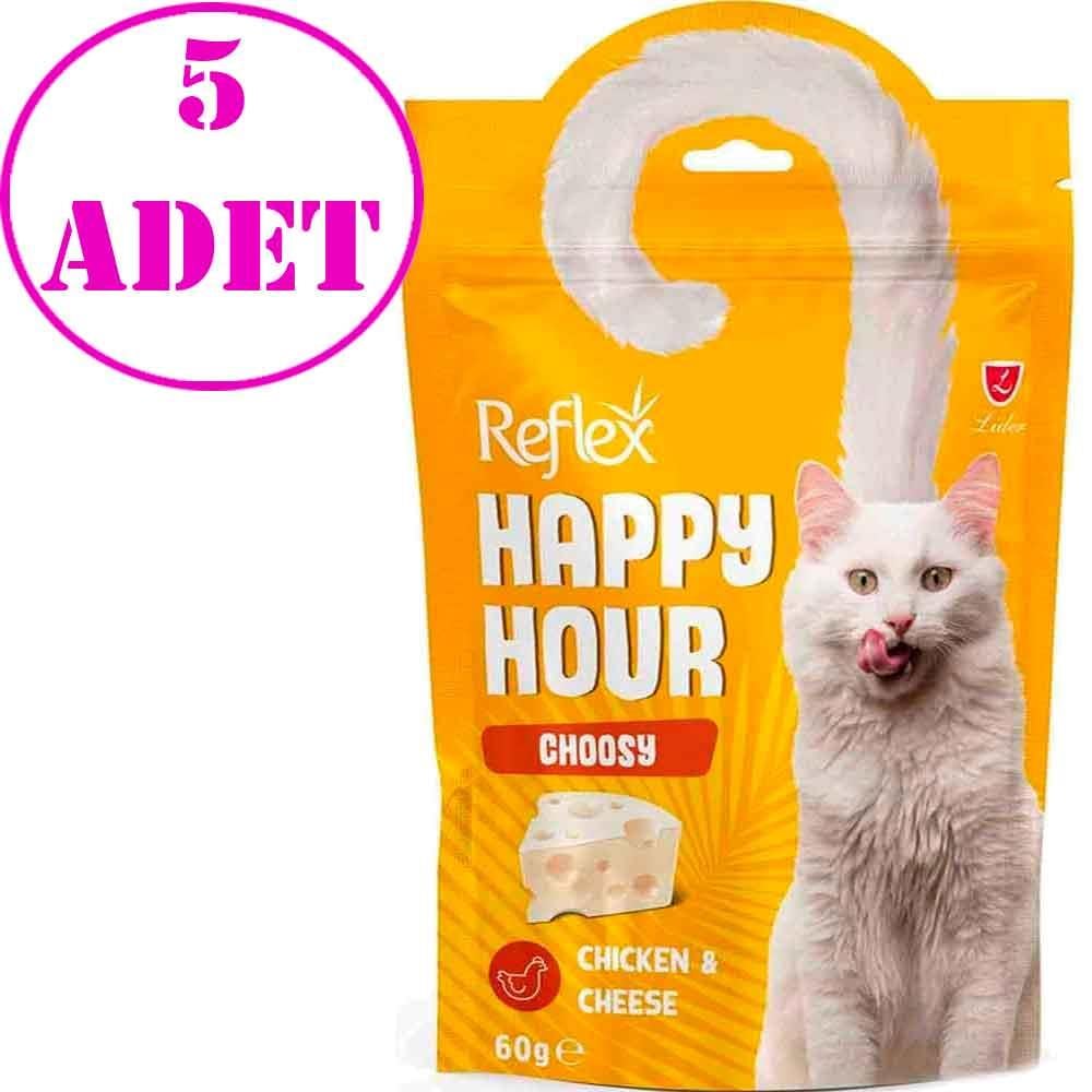 Reflex Happy Hour Choosy Tavuklu ve Peynirli Kedi Ödül Maması 60 Gr 5 AD 20687007 Amazon Pet Center