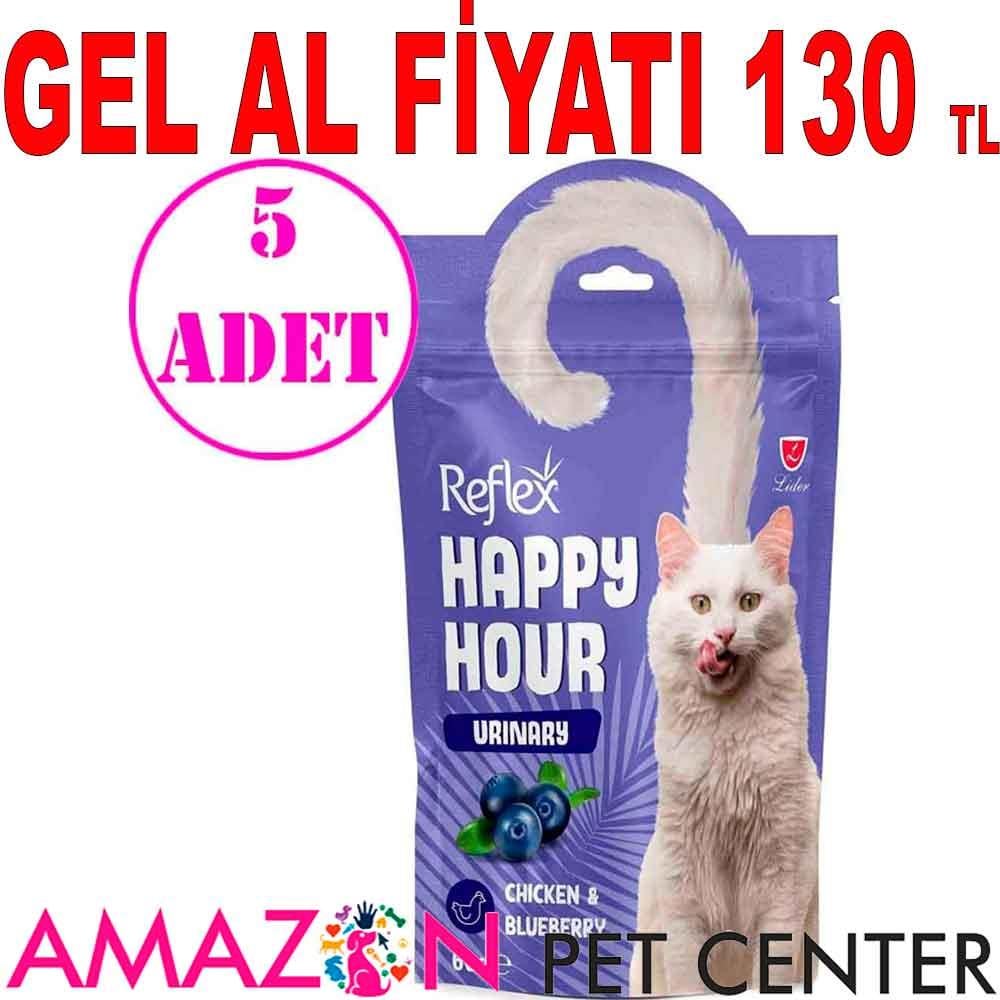 Reflex Happy Hour Kedi Ödülü Üriner Sistem Destekleyici 60 Gr 5 AD 20035006 Amazon Pet Center