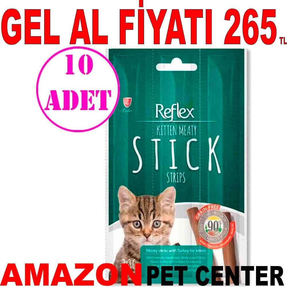 Reflex Hindili Yavru Kedi Ödül Çubuğu 3 Gr 3 Lü 10 AD 19358000 Amazon Pet Center