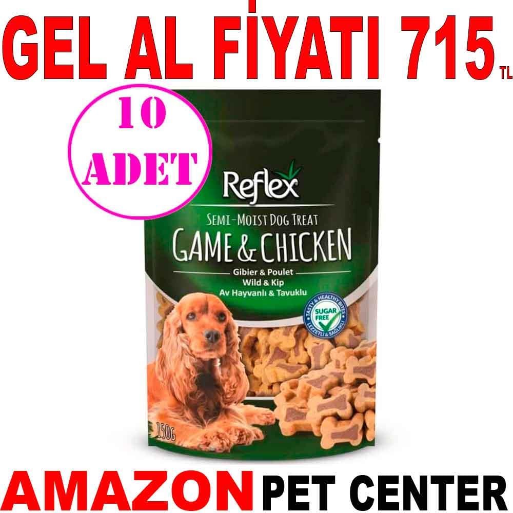 Reflex Köpek Ödülü Av Hayvanlı ve Tavuklu 150 Gr 10 AD 19577005 Amazon Pet Center