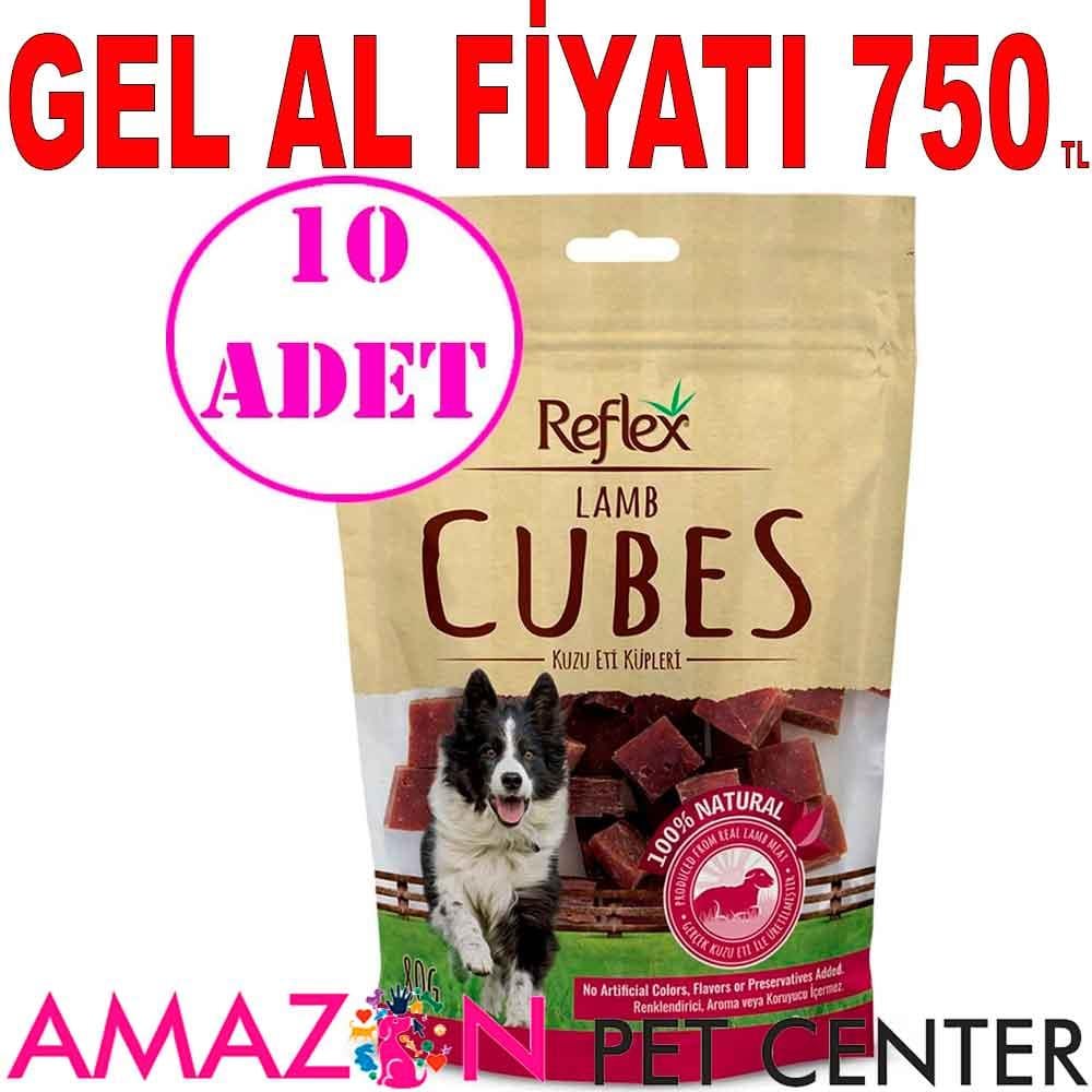 Reflex Köpek Ödülü Kuzulu Dilim Küp 80 Gr 10 AD 19681009 Amazon Pet Center