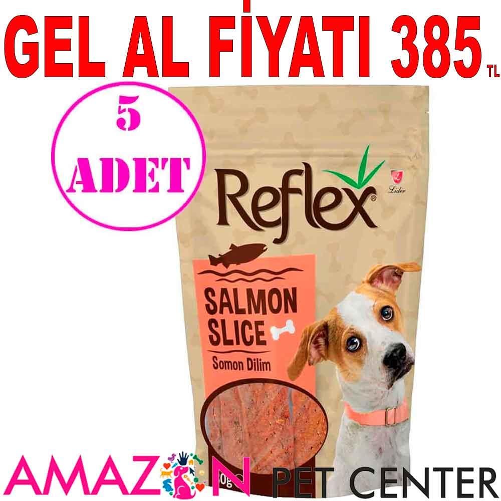 Reflex Köpek Ödülü Somon Etli Dilim 80 Gr 5 AD 20363000 Amazon Pet Center