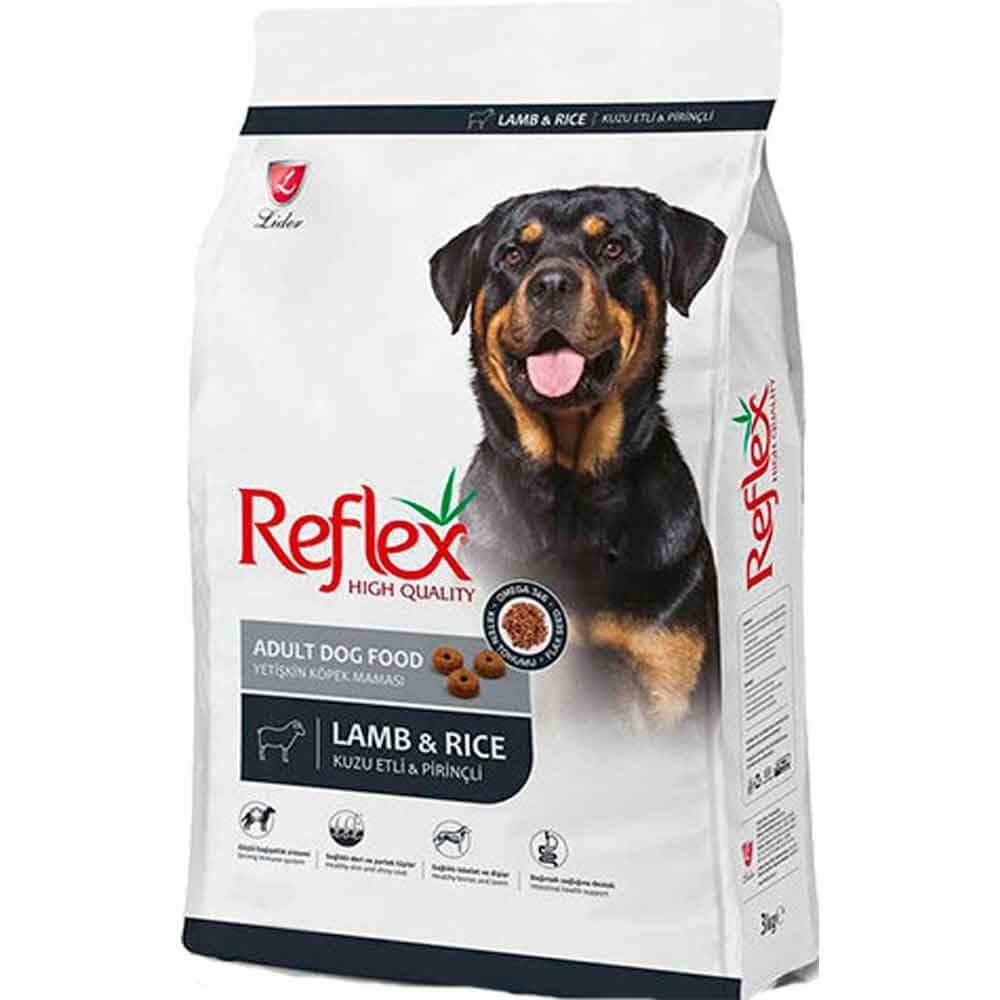 Reflex Kuzu Etli Köpek Maması 15 Kg 8698995028707 Reflex Yetişkin Köpek Mamaları Amazon Pet Center