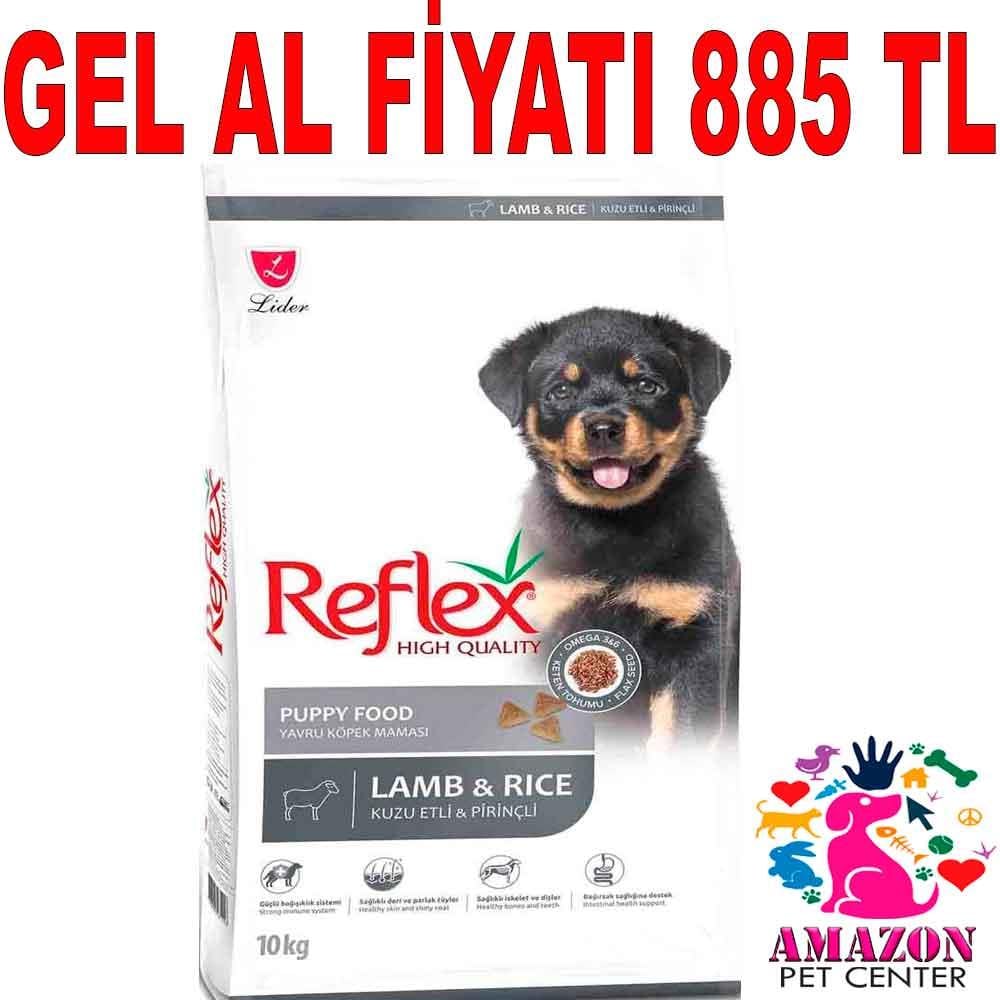 Reflex Kuzu Etli ve Pirinçli Yavru Köpek Maması 10 Kg 18908008 Amazon Pet Center