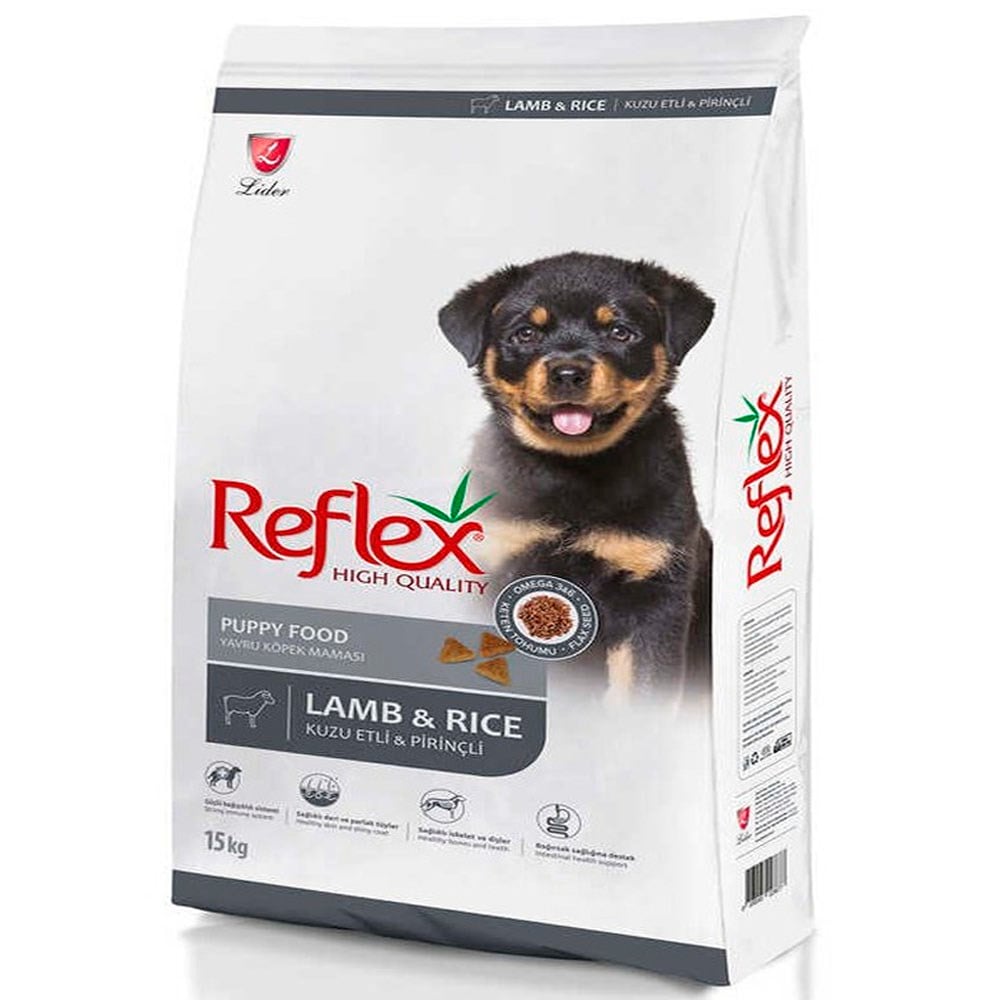 Reflex Kuzu Etli ve Pirinçli Yavru Köpek Maması 15kg 8698995028646 Amazon Pet Center