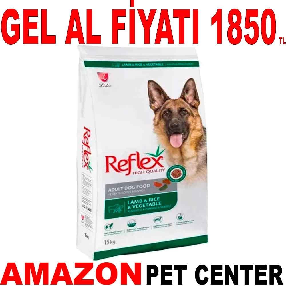 Reflex Kuzulu ve Sebzeli Yetişkin Köpek Maması 15 Kg 18791006 Amazon Pet Center
