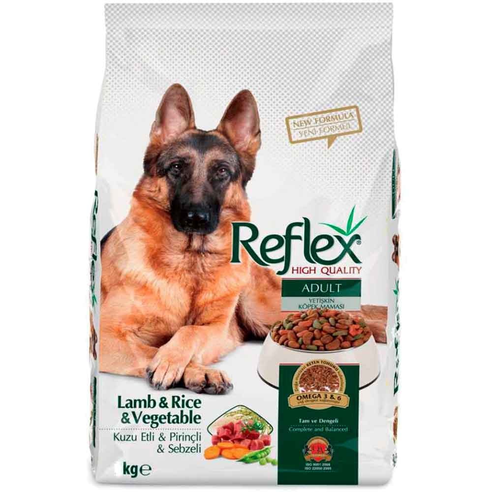 Reflex Kuzulu ve Sebzeli Yetişkin Köpek Maması 15 Kg 8698995010641 Reflex Yetişkin Köpek Mamaları Amazon Pet Center