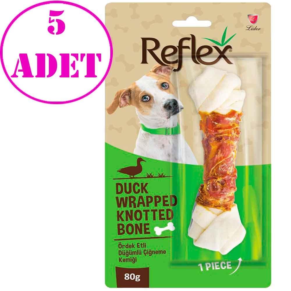 Reflex Ördek Etli Düğümlü Kemik 80 Gr 5 AD 32135787 Amazon Pet Center
