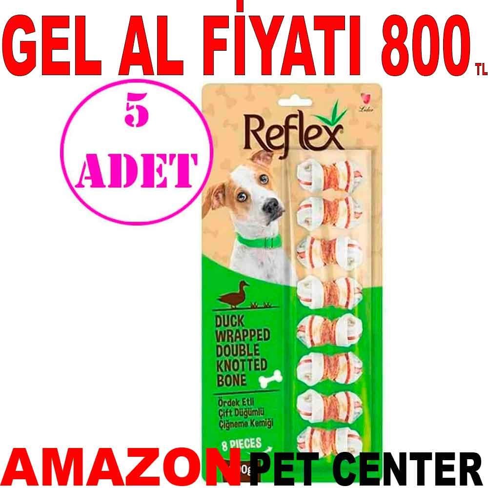 Reflex Ördek Etli Köpek Ödül Kemiği 8'li 100 Gr 5 AD 19160009 Amazon Pet Center