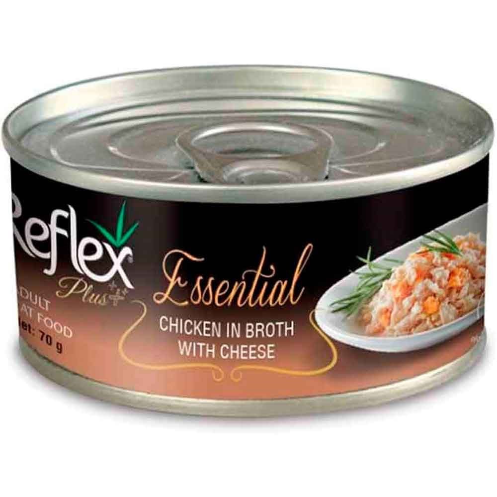 Reflex Plus Essential Kedi Konservesi Tavuklu Peynirli 70 Gr 8698995027069 Reflex Plus Yetişkin Kedi Konserve Mamaları Amazon Pet Center