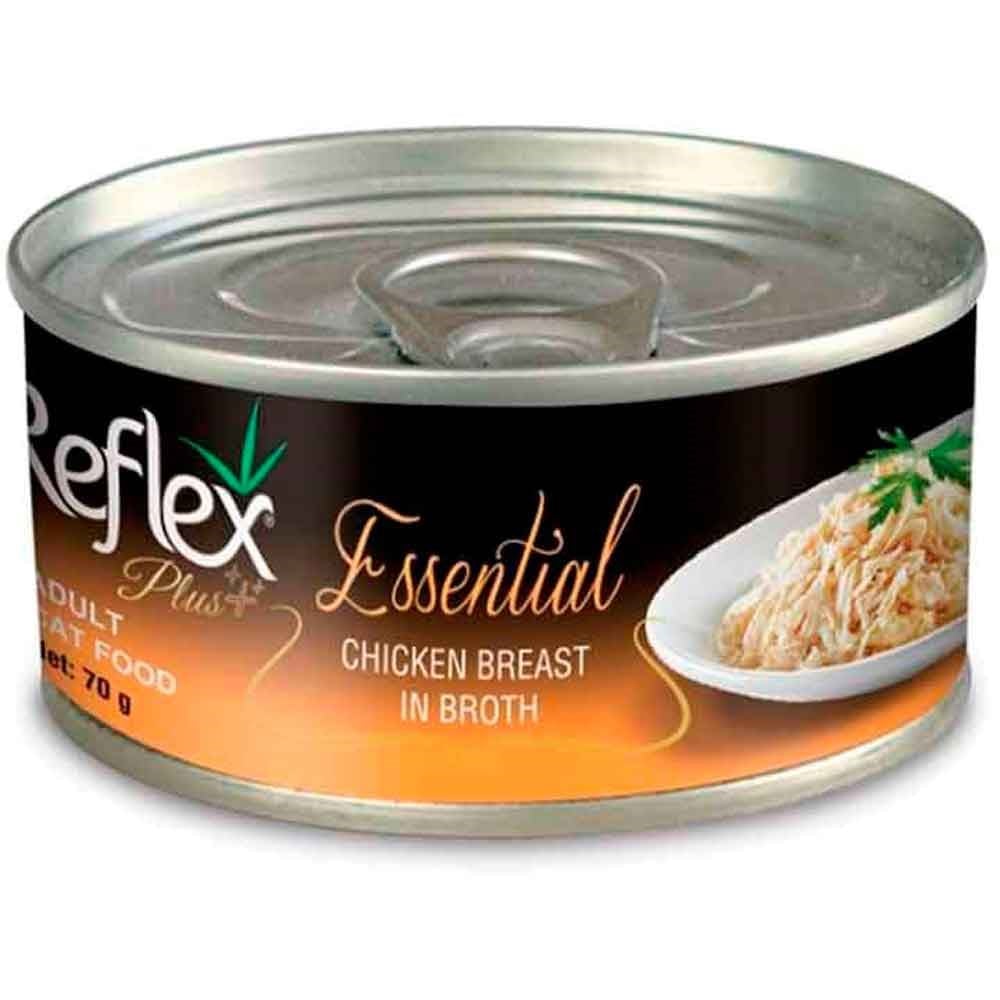 Reflex Plus Essential Kedi Konservesi Tavuk Göğüslü 70 Gr 8698995027090 Reflex Plus Yetişkin Kedi Konserve Mamaları Amazon Pet Center
