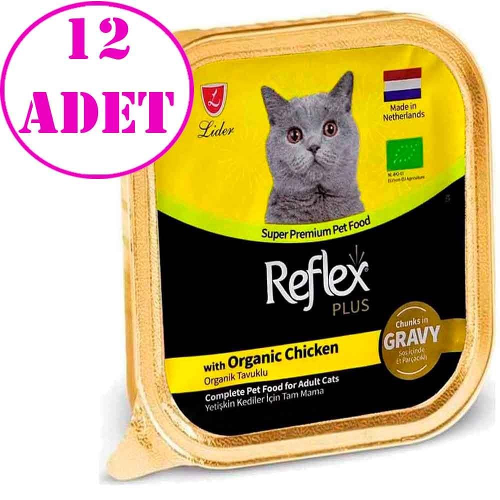 Reflex Plus Gravy Soslu Doğal Tavuklu Kedi Konservesi 85 Gr 12 AD 21528002 Amazon Pet Center