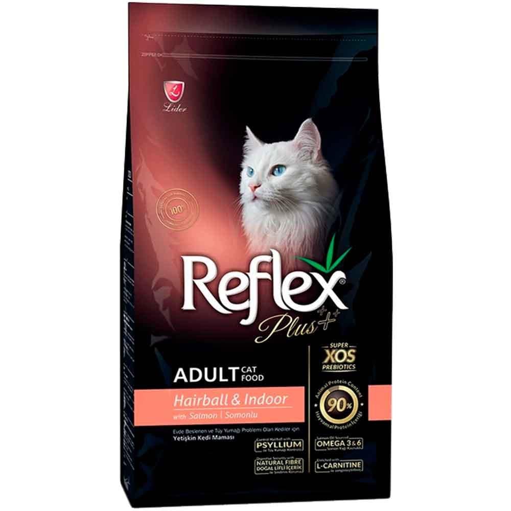 Reflex Plus Hairball Somonlu Yetişkin Kedi Maması 15 kg 8698995029445 Amazon Pet Center