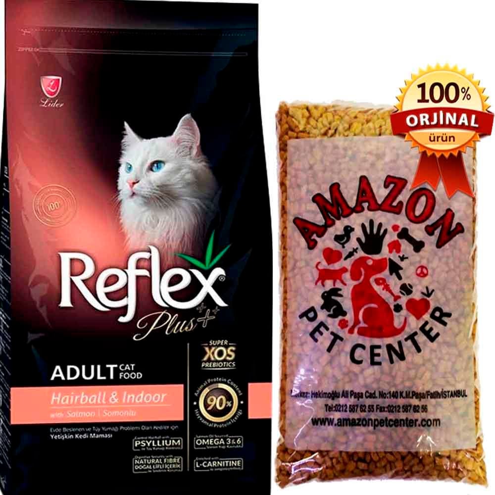 Reflex Plus Hairball Somonlu Yetişkin Kedi Maması Açık 1 Kg 32128789 Amazon Pet Center