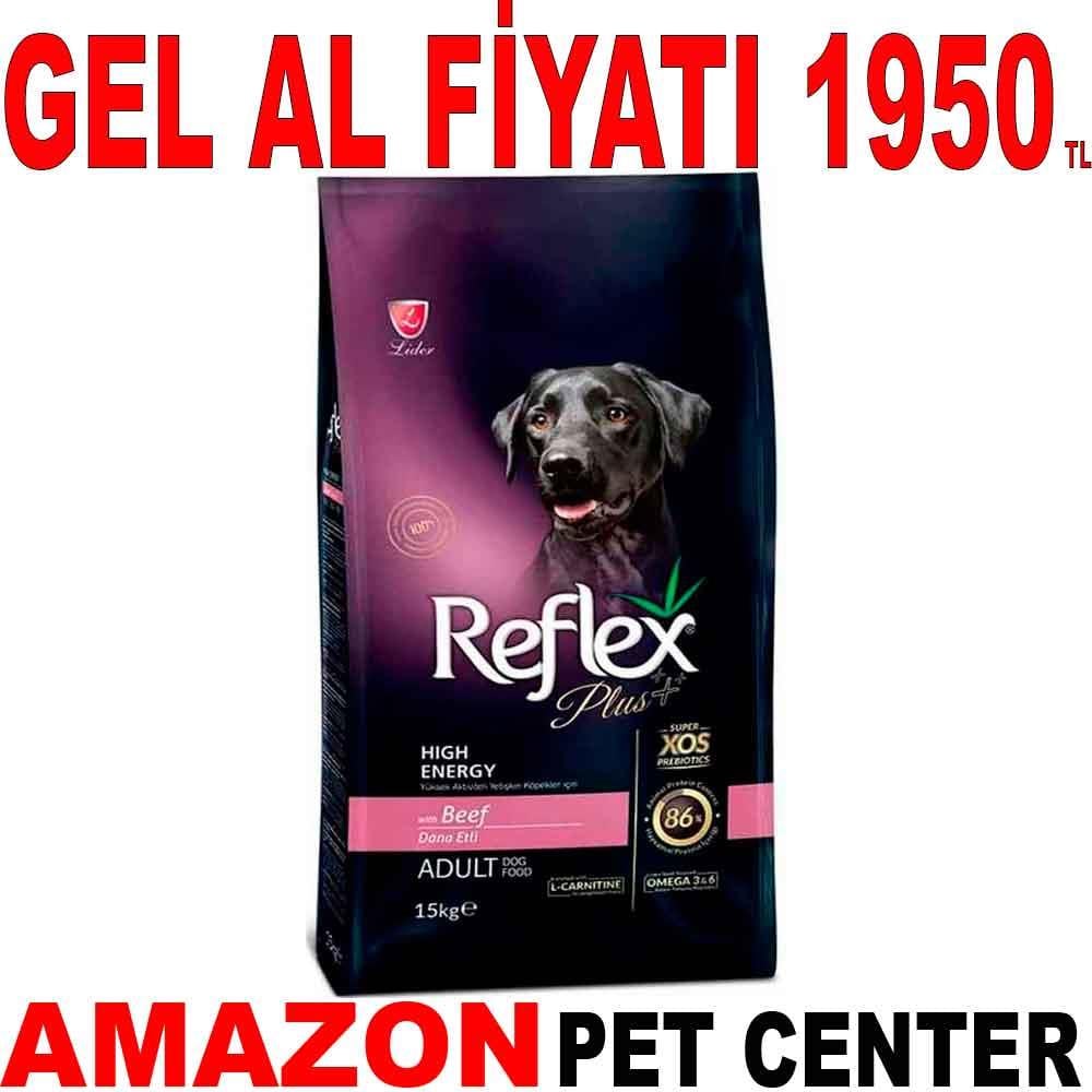 Reflex Plus High Energy Yüksek Enerjili Biftekli Köpek Maması 15 Kg 18986006 Amazon Pet Center