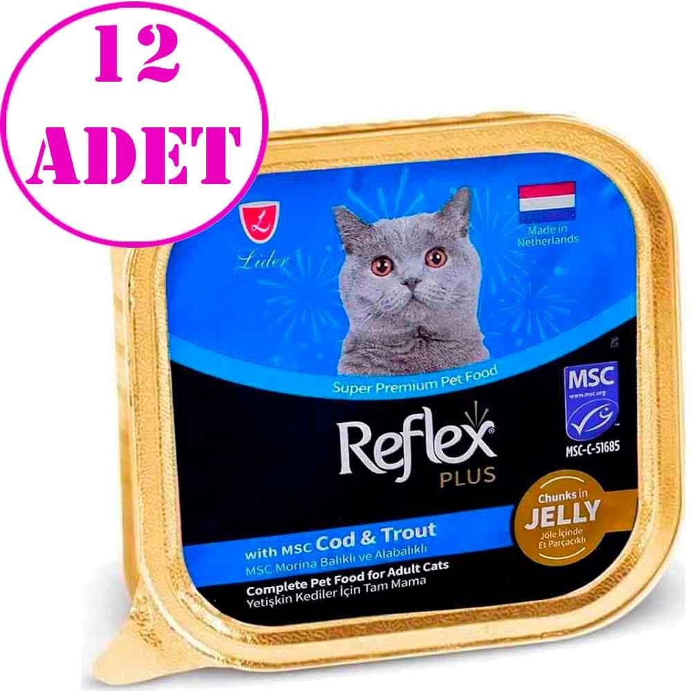 Reflex Plus Jöleli Morina Balıklı Kedi Konservesi 85 Gr 12 AD 21524004 Amazon Pet Center
