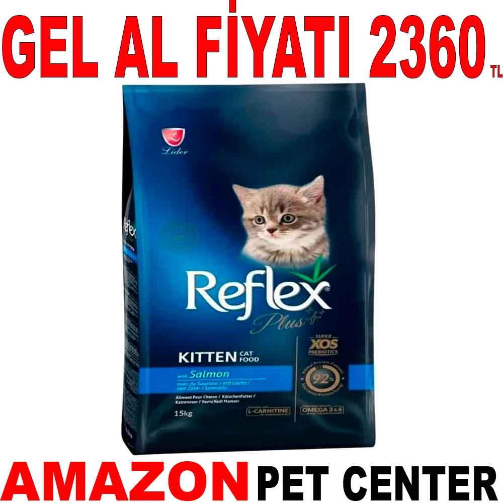 Reflex Plus Kitten Somonlu Yavru Kedi Maması 15 Kg 19003009 Amazon Pet Center