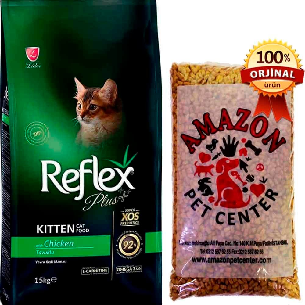 Reflex Plus Kitten Tavuk Etli Yavru Kedi Maması Açık 1 Kg 32114881 Amazon Pet Center