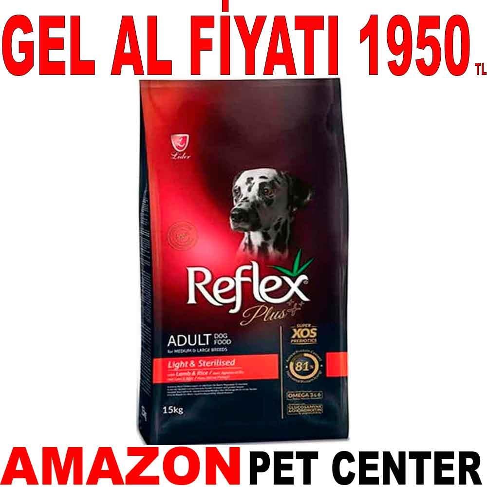 Reflex Plus Kuzu Etli Kısırlaştırılmış Light Köpek Maması 15 Kg 18987003 Amazon Pet Center