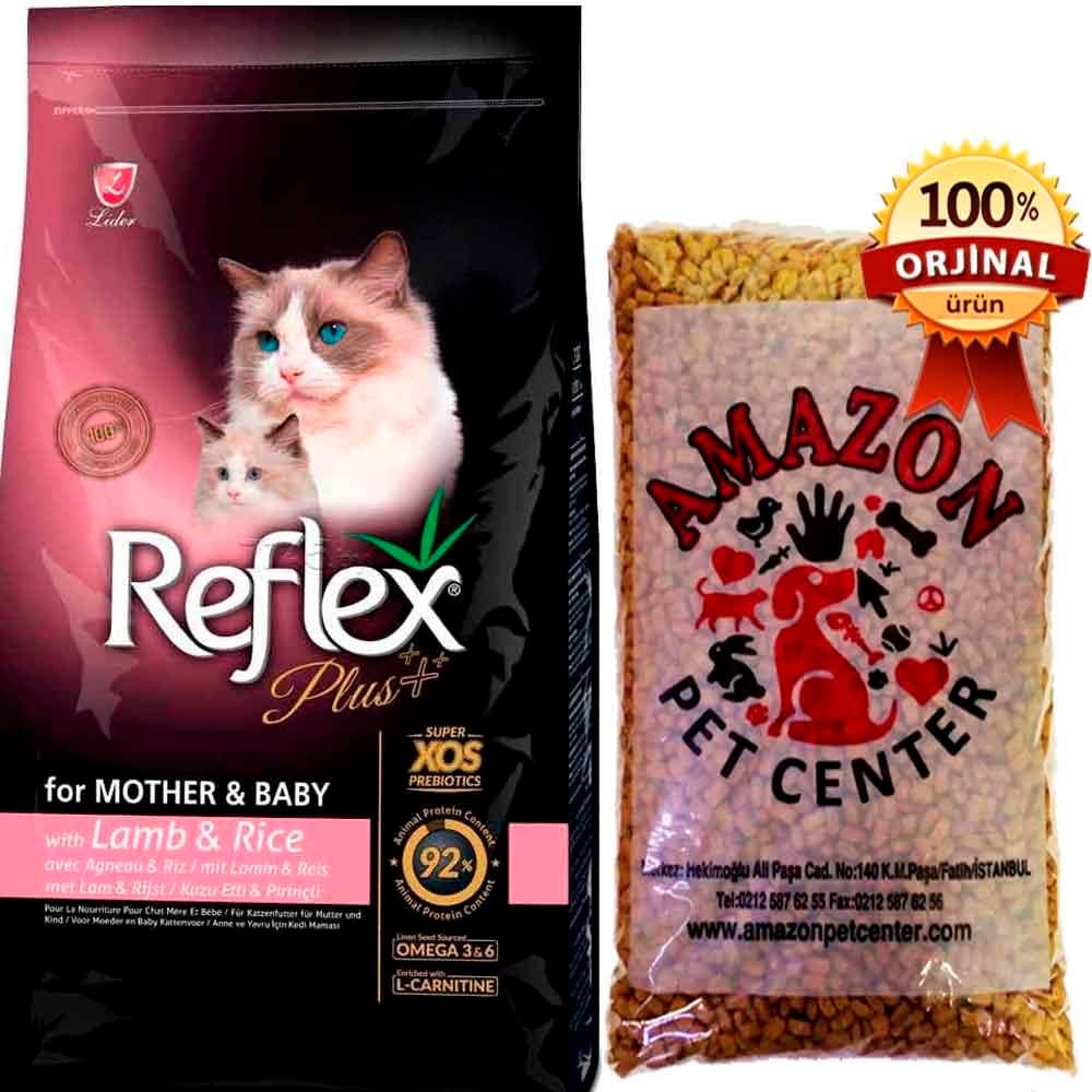 Reflex Plus Mother Baby Kuzulu Yavru Hamile ve Emziren Kedi Maması Açık 1 Kg 32129427 Amazon Pet Center