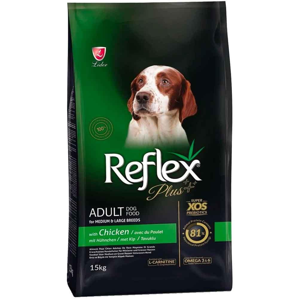 Reflex Plus Orta Büyük Irk Tavuklu Yetişkin Köpek Maması 15 KG 8698995028523 Amazon Pet Center