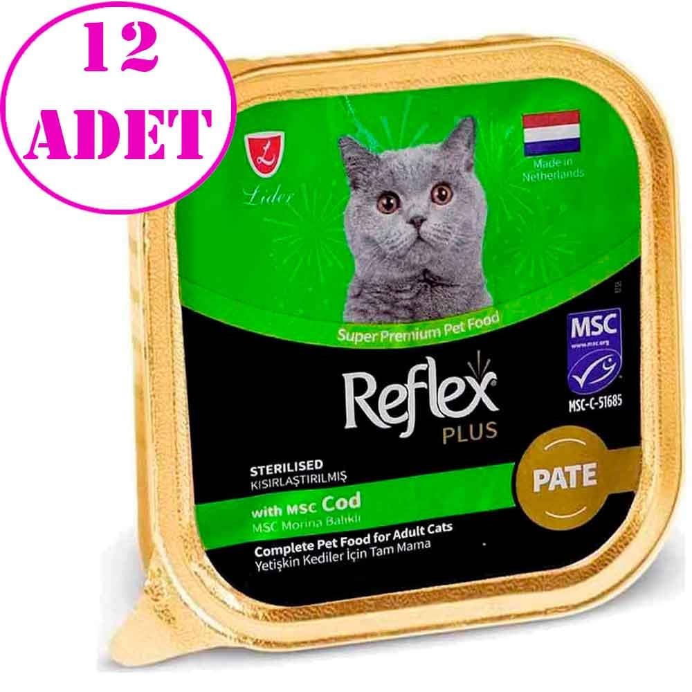 Reflex Plus Pate Balıklı Kısır Kedi Konservesi 85 Gr 12 AD 21538001 Amazon Pet Center