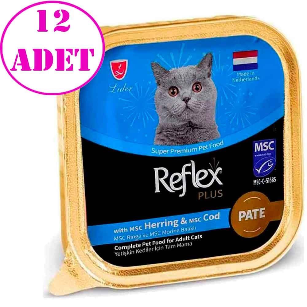 Reflex Plus Pate Ringa ve Morina Balıklı Kedi Konservesi 85 Gr 12 AD 21534003 Amazon Pet Center