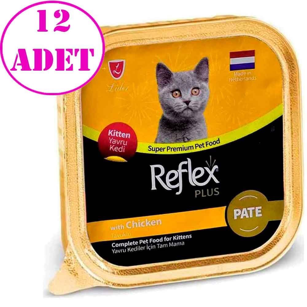Reflex Plus Pate Tavuklu Yavru Kedi Konservesi 85 Gr 12 AD 21536007 Amazon Pet Center