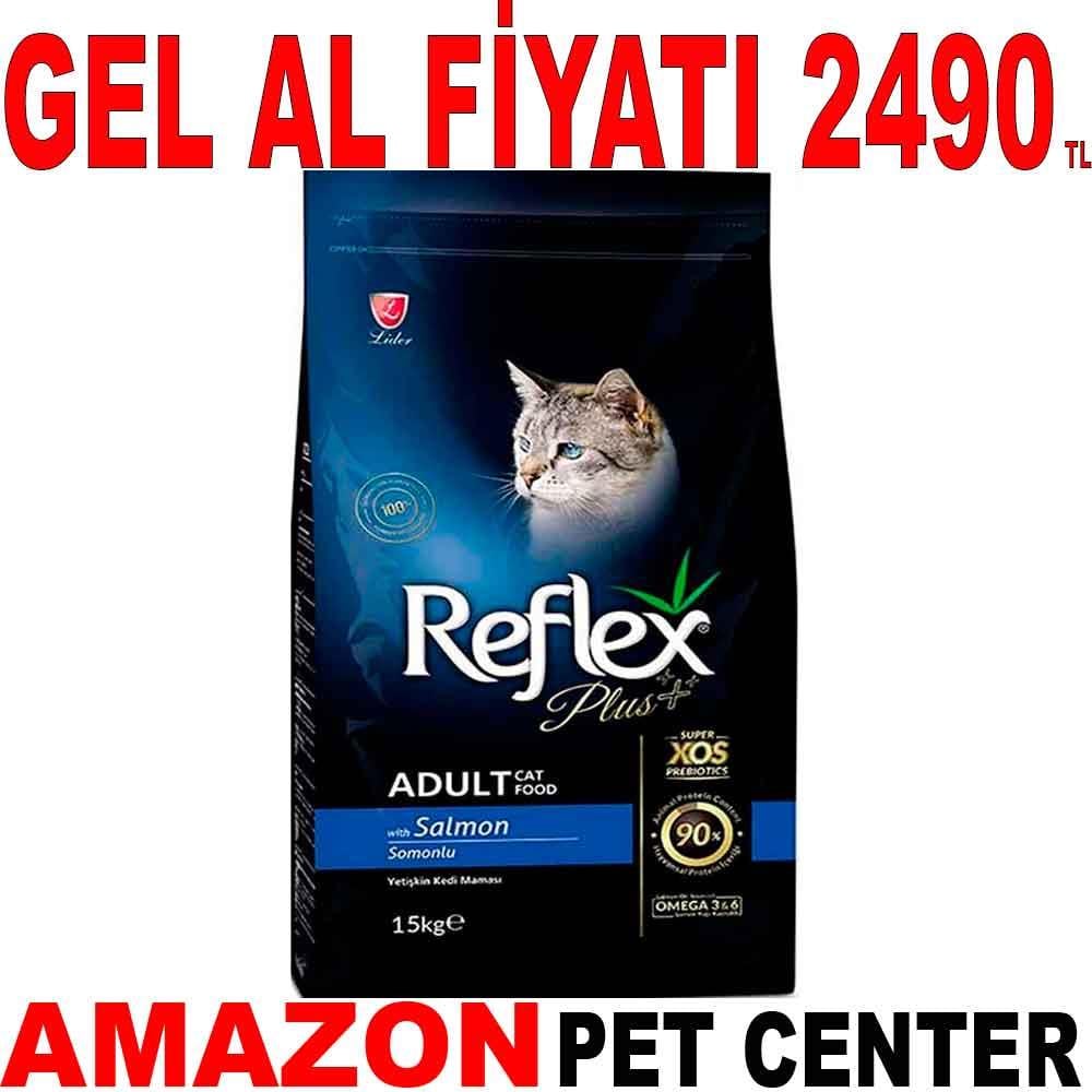 Reflex Plus Somonlu Kedi Maması 15 Kg 18992007 Amazon Pet Center