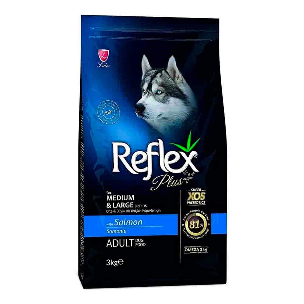 Reflex Plus Somonlu Orta ve Büyük Irk Yetişkin Köpek Maması 3 Kg 8698995003469 Reflex Plus Yetişkin Köpek Mamaları Amazon Pet Center