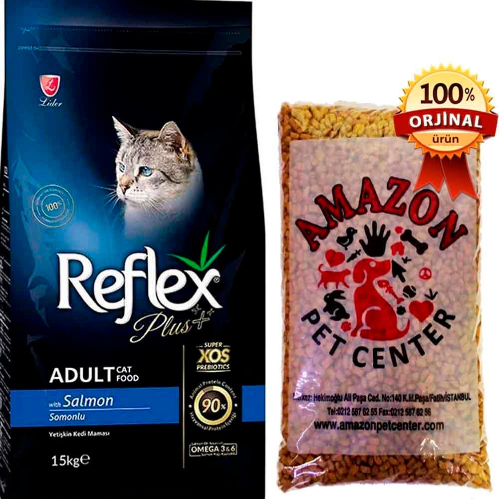 Reflex Plus Somonlu Yetişkin Kedi Maması Açık 1 Kg 32115239 Amazon Pet Center