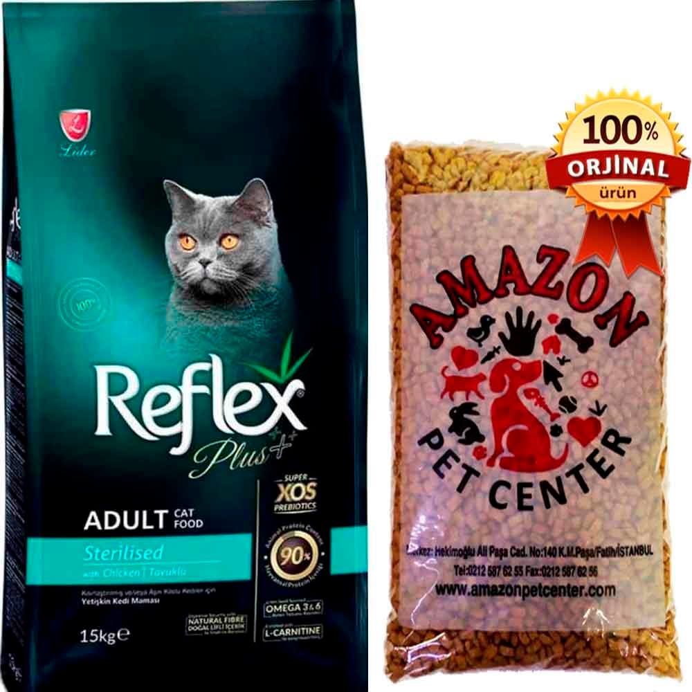 Reflex Plus Sterilised Tavuklu Kısırlaştırılmış Kedi Maması Açık 1 Kg 32113839 Amazon Pet Center